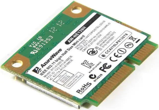 Alt view image 4 of 7 - 150Mbps Realtek RTL8188CE AW-NE139H 2.4G 802.11BGN Mini PCI-E WiFi wireless Card