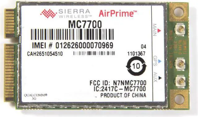 Main image of Unlocked Sierra MC7700 Wireless 3G WWAN 100Mbps PCI-E Card GPRS Exceed MC8780