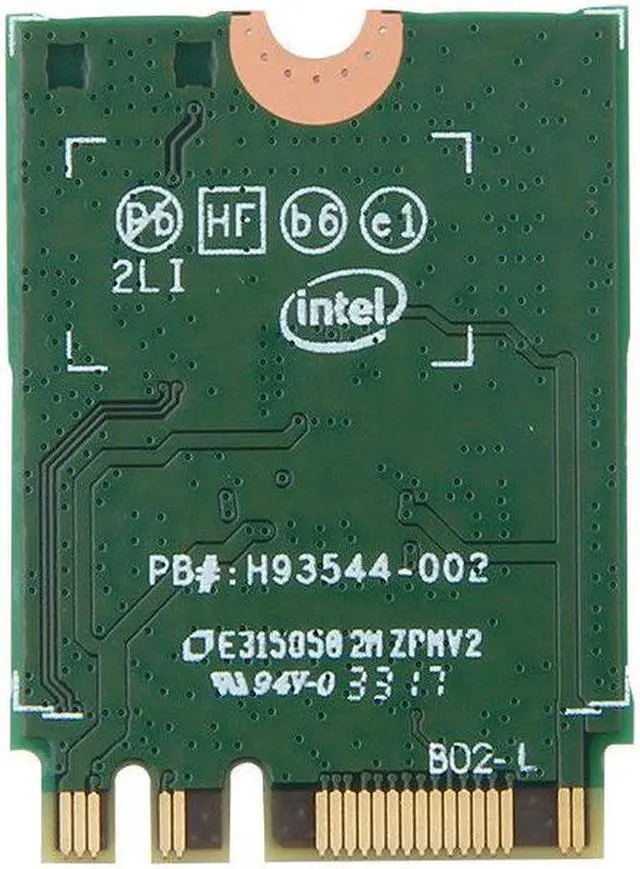 Alt view image 2 of 6 - 867Mbps Dual Band Intel 8265NGW Bluetooth 4.2 NGFF Wireless WiFi Card 802.11ac