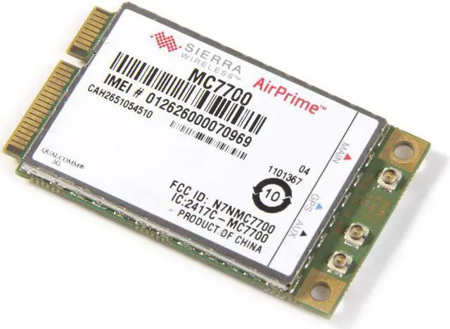 Alt view image 3 of 6 - Unlocked Sierra MC7700 Wireless 3G WWAN 100Mbps PCI-E Card GPRS Exceed MC8780
