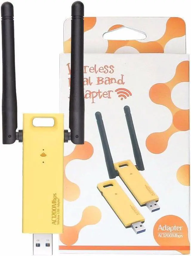 Main image of USB Wifi Dual Band 1200 Mbps Wireless - AC Card Network Adapter Dongle Antenna