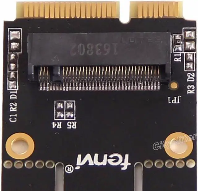 Alt view image 5 of 5 - M.2 NGFF Key A A+E to Mini PCI-E Adapter Wireless WiFi BT Network Card Converter