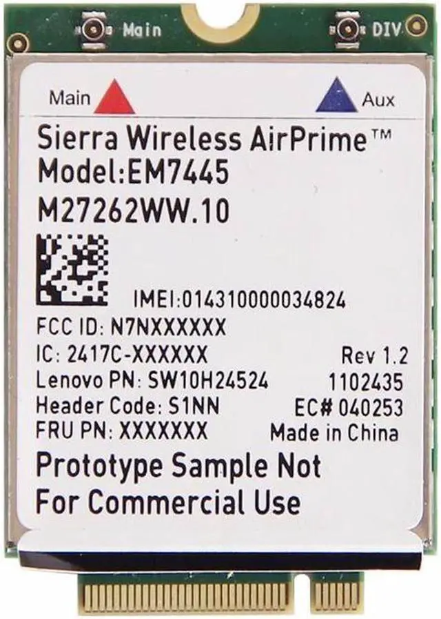 Main image of Thinkpad P50 Sierra Wireless EM7445 4G LTE WWAN NGFF M.2 Card For Lenovo IBM