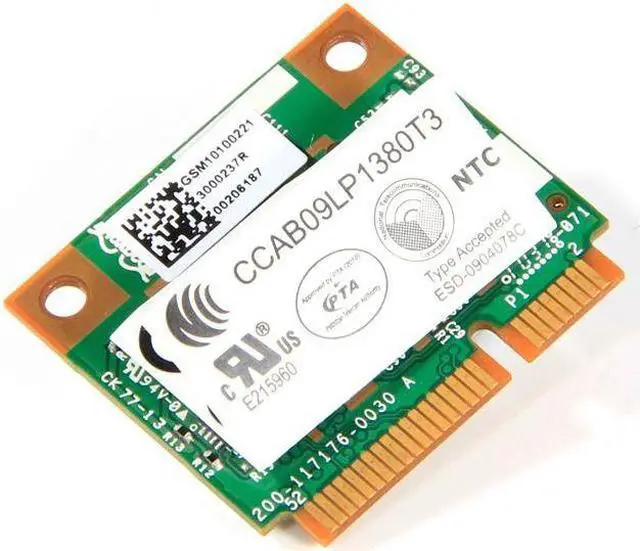Alt view image 4 of 5 - Dual Band 300Mbps Broadcom BCM43224 BCM943224HMS PCI-E Wifi Card FRU 60Y3251