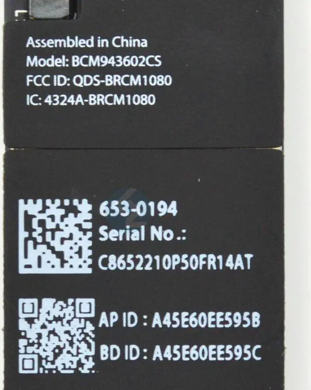 Alt view image 3 of 4 - WiFi Bluetooth Airport Card 653-0194 BCM943602CS for Macbook Pro 13" A1502 2015