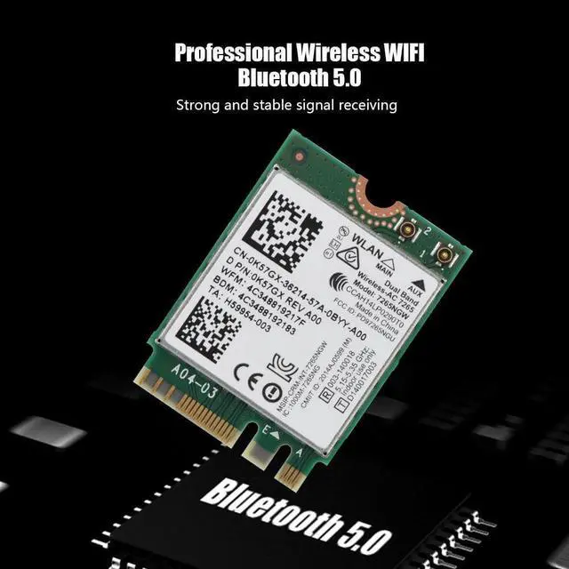 Alt view image 6 of 8 - For Intel 9260NGW NGFF 1730Mbps Dual Band WiFi Bluetooth 5.0 Wireless Wlan Card