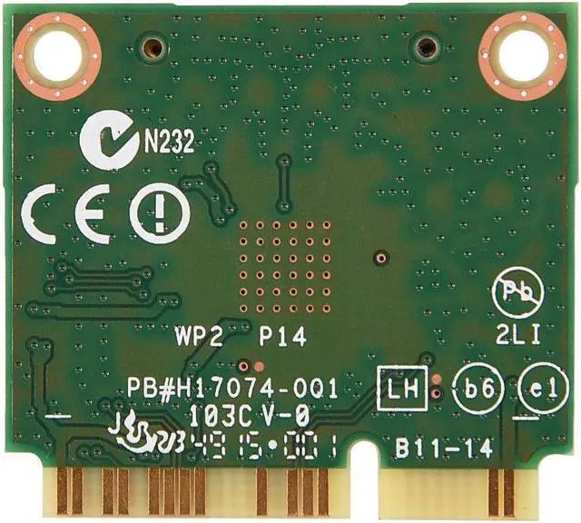 Alt view image 4 of 7 - For Intel 7260 AC 2.4G+5G Dual Band Bluetooth 4.0 Wireless Mini PCI-E WiFi Card