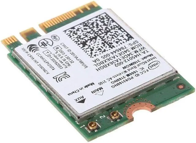 Alt view image 5 of 7 - For Intel Wireless-AC 3160NGW Dual Band 2.4/5.8Ghz Bluetooth 4.0 NGFF Wifi Card