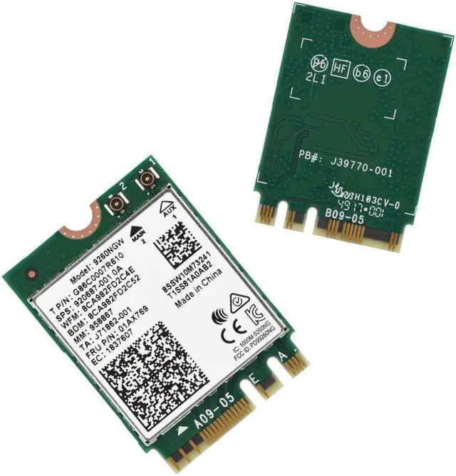 Alt view image 7 of 8 - For Intel 9260NGW NGFF 1730Mbps Dual Band WiFi Bluetooth 5.0 Wireless Wlan Card