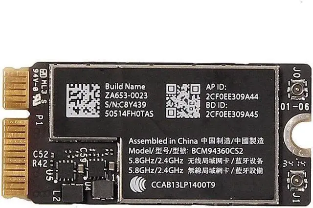 Main image of Wireless-AC Wifi Bluetooth Card BCM94360CS2 For MacBook Air 13' A1465 A1466 GW