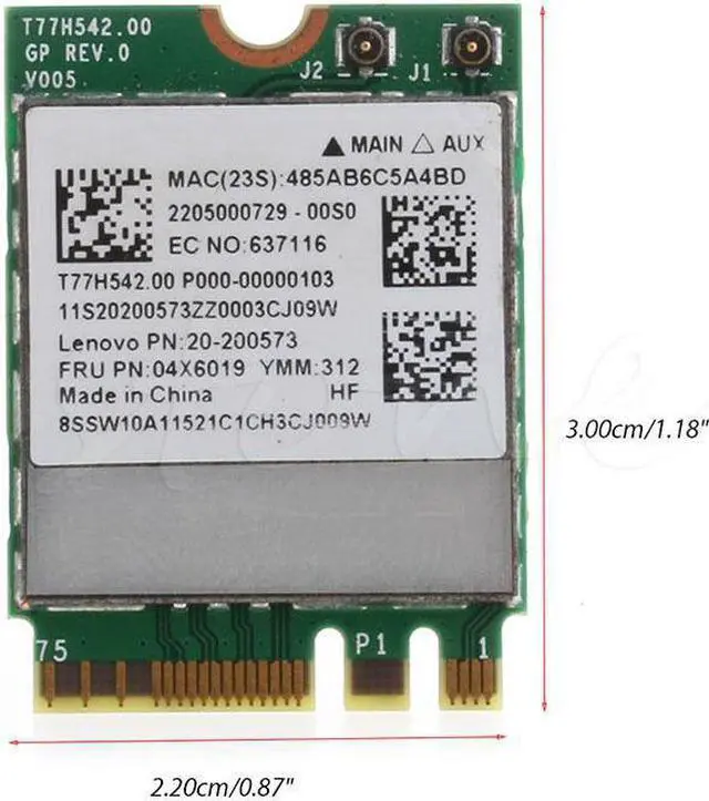 Alt view image 6 of 6 - WIFI Card Bluetooth 4.0 Dual-band Wireless for Lenovo G50-30 45 70 70M Z50-70-75