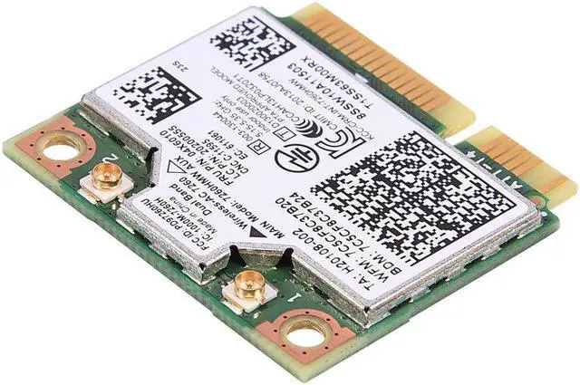Alt view image 3 of 7 - For Intel 7260 AC 2.4G+5G Dual Band Bluetooth 4.0 Wireless Mini PCI-E WiFi Card