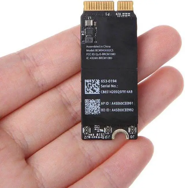 Alt view image 2 of 7 - Bluetooth Wireless WiFi Card BCM943602CS For MacBook Pro Retina A1502 A1398