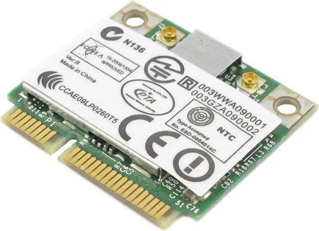 Alt view image 3 of 4 - Azurewave BCM943225HMB Wireless 300M Wifi wlan 802.11 N 3.0 Bluetooth BT Card