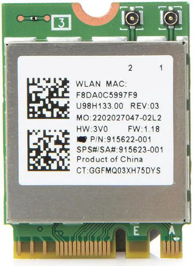 Alt view image 6 of 7 - Realtek RTL8822BE NGFF 802.11ac 2.4G/5 GHz Draadloze Wifi Card Bluetooth 4.1 MSG