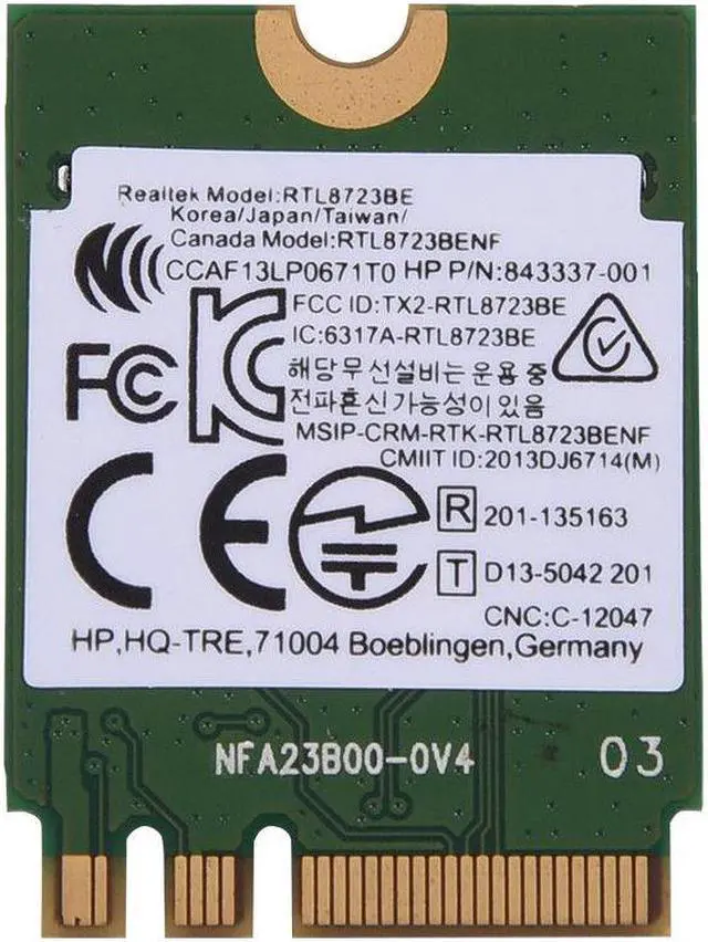Main image of 10x RTL8723BE 150Mbps NGFF/M.2 Bluetooth 4.0 WiFi Wireless Network Wlan Card Lot