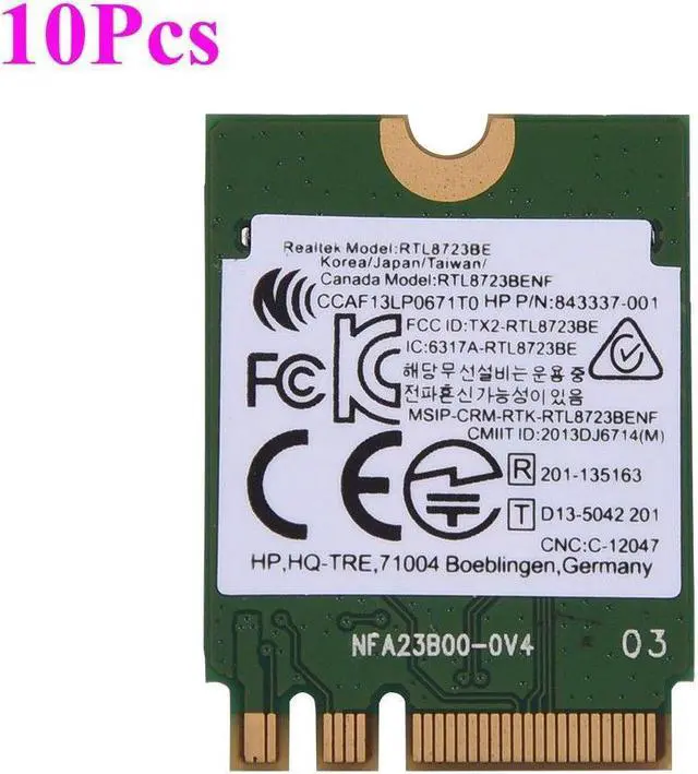 Alt view image 3 of 3 - 10x RTL8723BE 150Mbps NGFF/M.2 Bluetooth 4.0 WiFi Wireless Network Wlan Card Lot