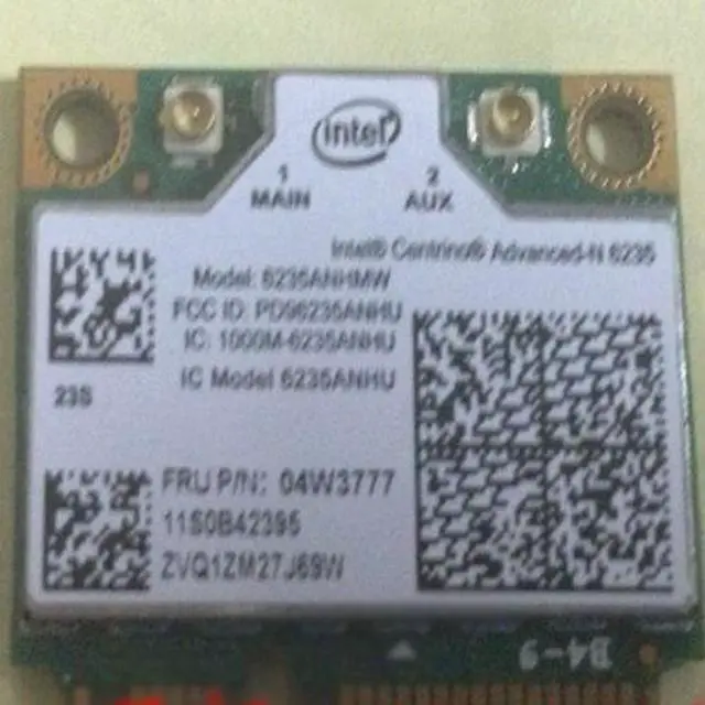 Main image of wireless N 6235 300M wifi bluetooth BT 4.0  Card for Intel Lenovo IBM 04w3777