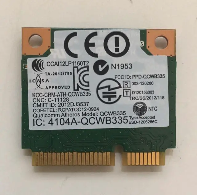 Alt view image 2 of 2 - New Dell DW1705 Inspiron 15 3521 3537 3541 WiFi+Bluetooth Mini PCI-E Card C3Y4J
