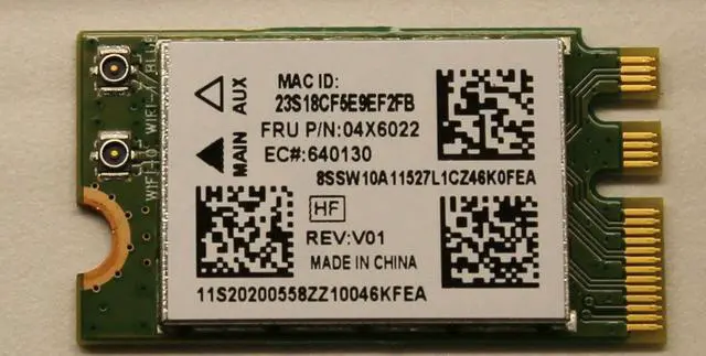 Main image of Qualcomm Atheros QCNFA335 Wifi Wireless bluetooth Card FRU P/N: 04X6022 Tested