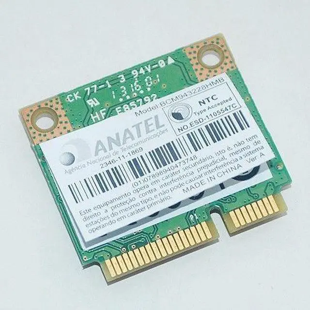 Alt view image 2 of 4 - Broadcom BCM943228HMB WIFI Wireless N BT Bluetooth 4.0 Half MINI Card 802.11abgn