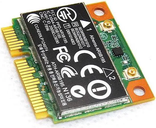 Alt view image 4 of 6 - Atheros AR5B195 150 Mbps 802.11n WiFi Bluetooth Mini PCI-E Card HP Probook 4530s
