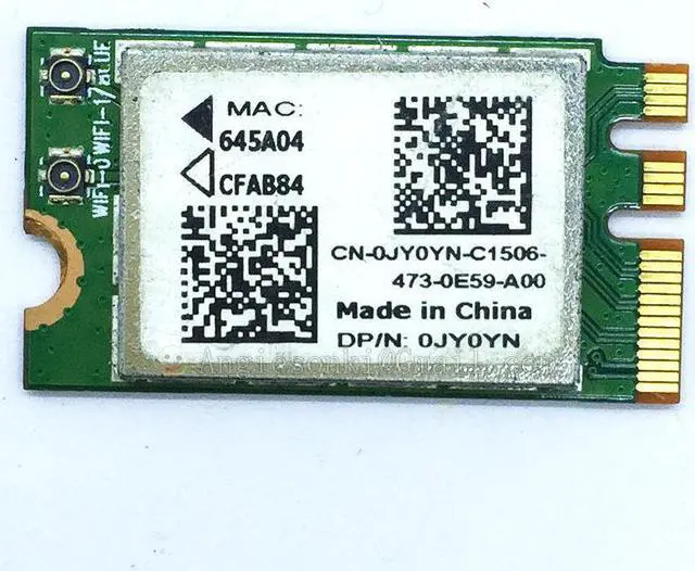 Main image of DP/N 0JY0YN C204N2 645A04 WiFi Bluetooth WLAN card for Dell Inspiron 11 3147 20