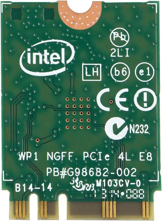 Alt view image 2 of 7 - Dual Band Wireless AC 3160 NGW 802.11ac WiFi Bluetooth Card 433Mbps NGFF 5.8GHz