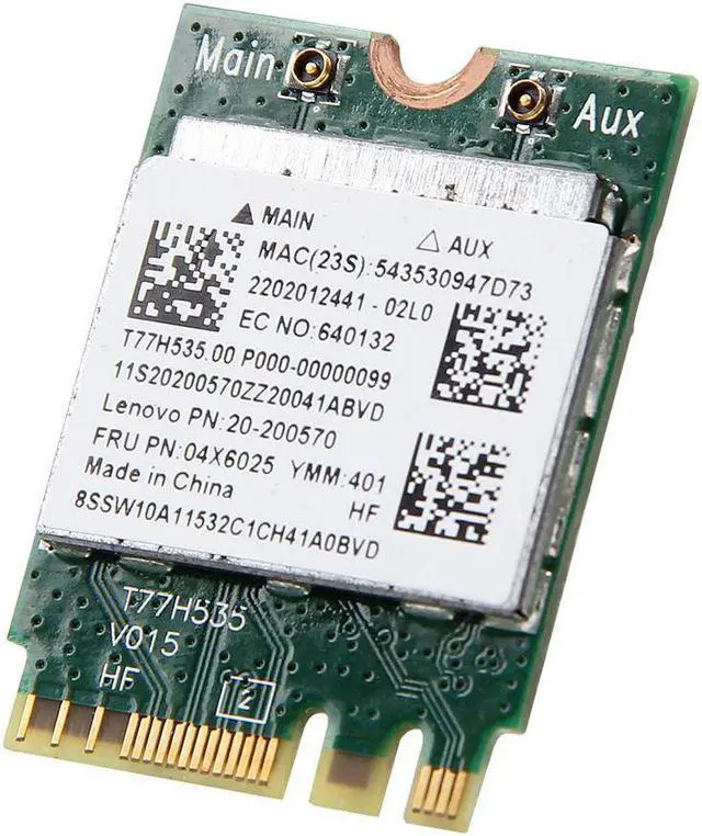 Alt view image 4 of 8 - RealTek RTL8723BE NGFF Wlan Wifi Bluetooth Card 802.11n for IBM Lenovo 04X6025