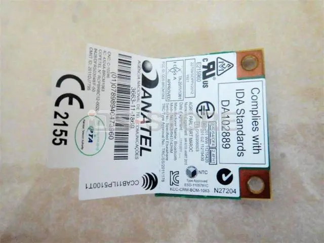 Alt view image 2 of 5 - BroadCom BCM43142 BCM943142HM WIFI BT Card Wlan Wireless Bluetooth Half Mini PCI