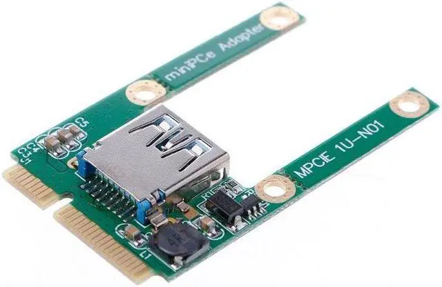 Alt view image 4 of 8 - Mini PCIe mPCIe to USB 2.0 Port Card Support USB WiFi Bluetooth Adapter Reader E