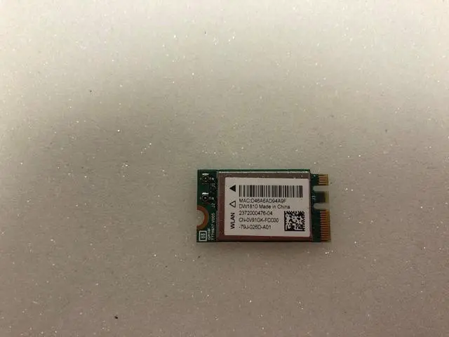Main image of Wireless 1810 DW1810 WLAN WiFi 802.11AC Bluetooth 4.1 Dual Band M.2 Card V91GK