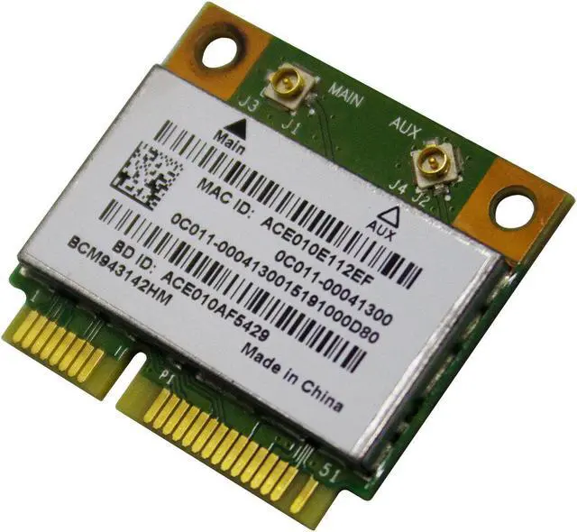 Alt view image 5 of 7 - Universal Wireless BCM943142HM 802.11n 300M Bluetooth Half Mini PCI-E WIFI Card