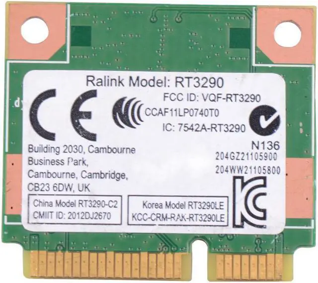 Alt view image 3 of 5 - Wi-Fi Wireless Network Card Bluetooth for HP Pavilion G7-2000 Ralink RT3290 MSYG