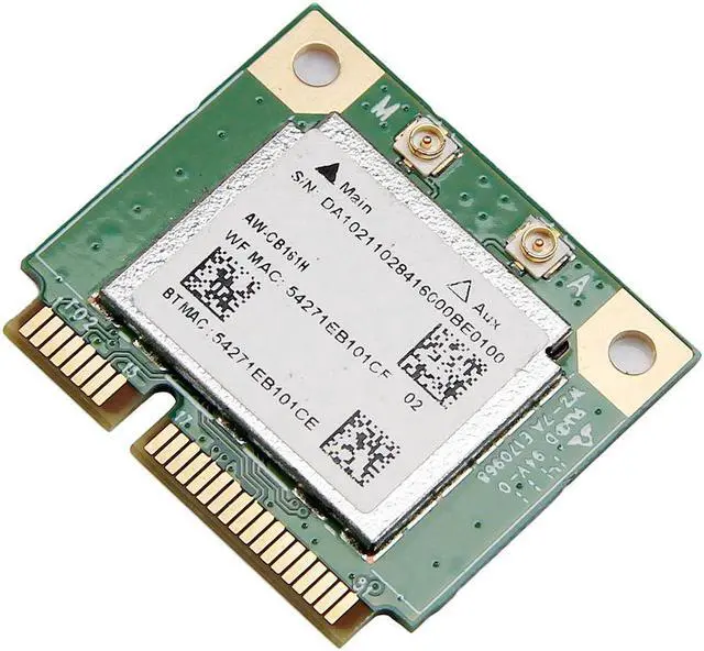 Alt view image 4 of 6 - AzureWave AW-CB161H Realtek RTL8821AE combo 802.11ac+Bluetooth4.0 WLAN PCIe Card