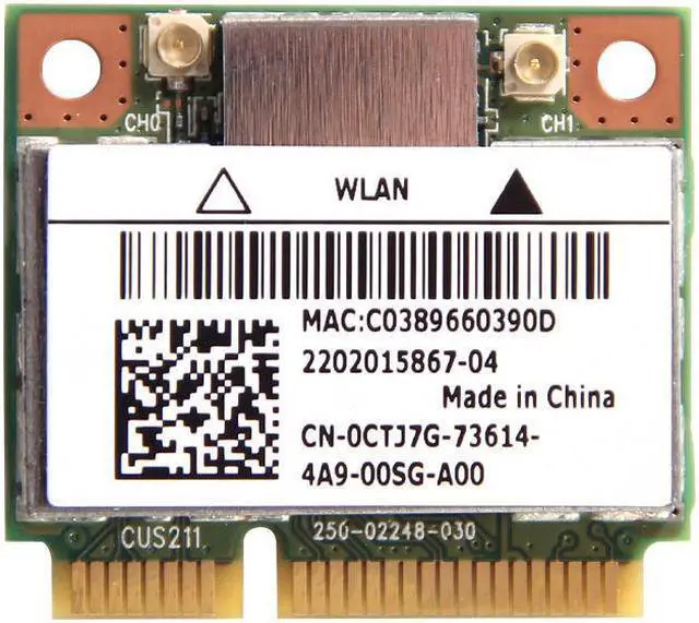 Alt view image 2 of 7 - Atheros AR5B22 Killer N1202 300M 802.11a/b/g/n WiFi + BT 4.0 Dual Band Wlan Card