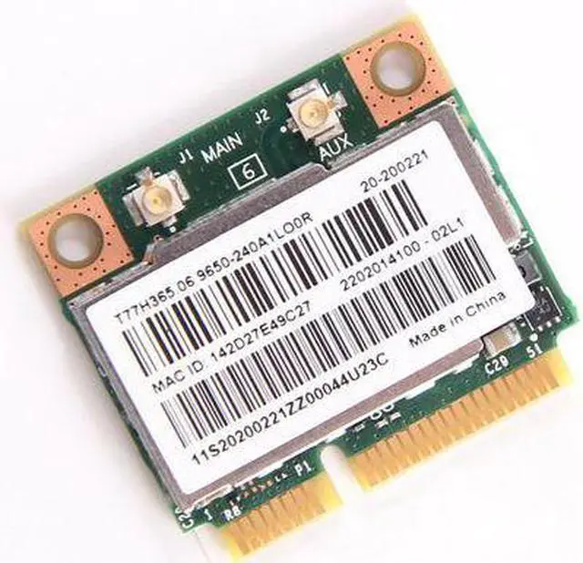 Alt view image 4 of 6 - Broadcom BCM943228HMB 2.4G/5G 802.11abgn Bluetooth 4.0 Dual Band PCI-E Wifi Card
