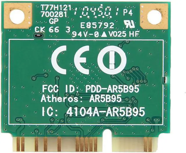 Alt view image 2 of 5 - Atheros AR5B95 AR9285 802.11B/G/N Half Mini PCI-E Card