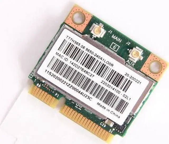 Alt view image 6 of 6 - Broadcom BCM943228HMB 2.4G/5G 802.11abgn Bluetooth 4.0 Dual Band PCI-E Wifi Card