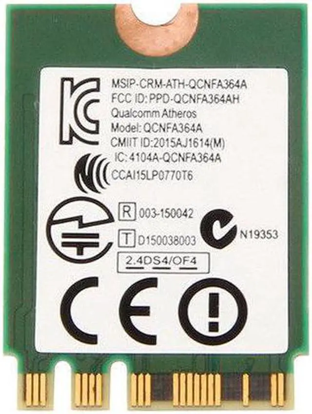 Alt view image 6 of 6 - Atheros  Killer 1535 867Mbps 802.11AC WiFi + Bluetooth 4.1 NGFF Wireless-AC Card