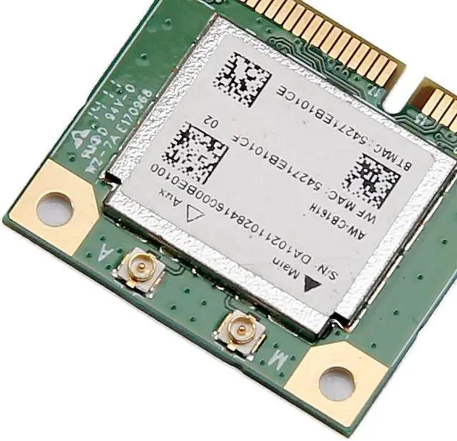 Alt view image 5 of 6 - AzureWave AW-CB161H Realtek RTL8821AE combo 802.11ac+Bluetooth4.0 WLAN PCIe Card
