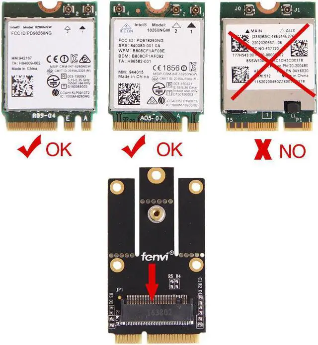 Alt view image 2 of 8 - M.2 NGFF Key A to Mini PCI-E Adapter for Wireless Card Converter Adapter New