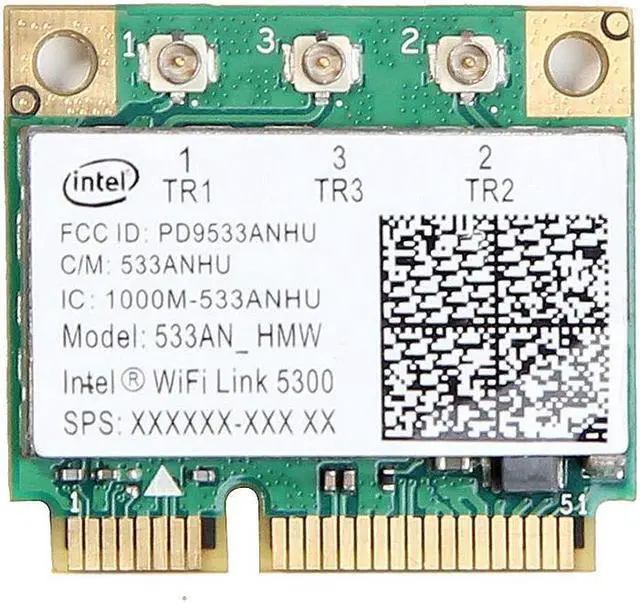 Alt view image 2 of 7 - WiFi Link 5300AGN For Intel Wireless LAN 533AN_HMW Dual Band Wlan Card 450Mbps
