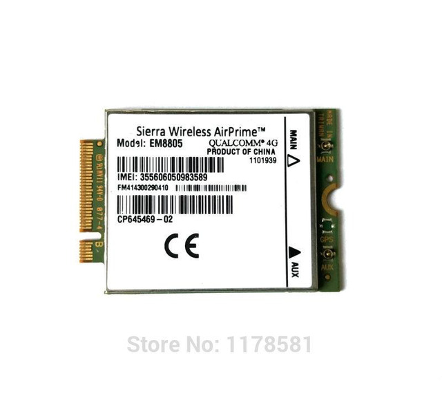 thumbnail image 2 of Dell DW5808 (1N1FY) Sierra Wireless AirPrime MC7355 4G Mobile Broadband Card – Mini PCIe 2 of 5
