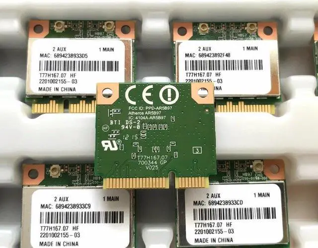 Alt view image 5 of 5 - New Atheros AR5B97 802.11b/g/n PCI-E Half Size Network AR9287 300Mbps Wireless Wifi Mini PCIe Wlan Card for laptop notebook