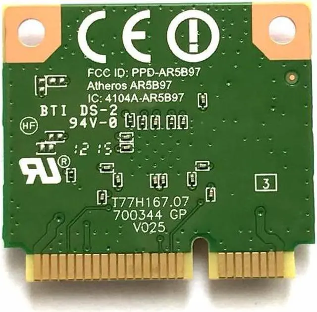 Alt view image 3 of 5 - New Atheros AR5B97 802.11b/g/n PCI-E Half Size Network AR9287 300Mbps Wireless Wifi Mini PCIe Wlan Card for laptop notebook