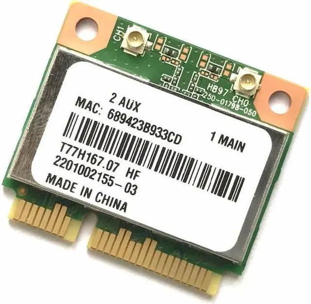 Alt view image 2 of 5 - New Atheros AR5B97 802.11b/g/n PCI-E Half Size Network AR9287 300Mbps Wireless Wifi Mini PCIe Wlan Card for laptop notebook