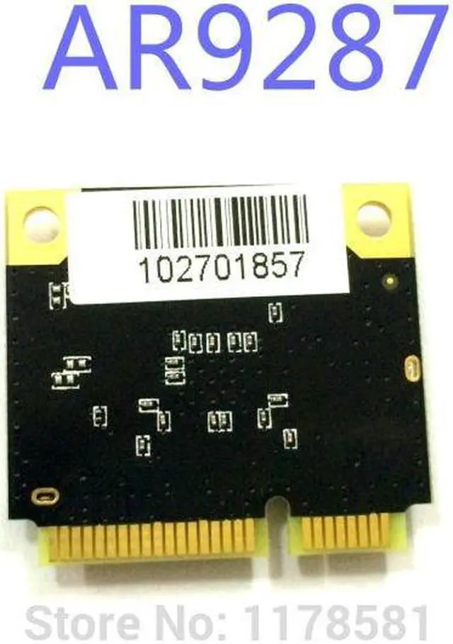 Alt view image 2 of 2 - High power Compex WLE200N2 / 802.11 n/b/g 2x2 MIMO / Half-Size PCI-Express MiniCard (Qualcomm Atheros AR9287)  16dBm