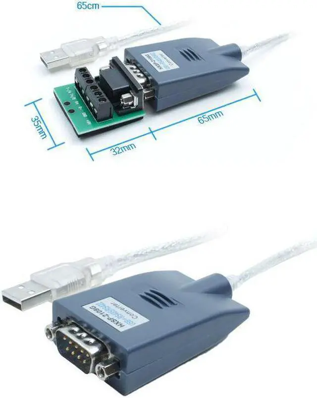 Alt view image 3 of 5 - HEXIN 2108G USB 2.0 to RS422 RS485 Converter Adapter Serial PL2303 Chip