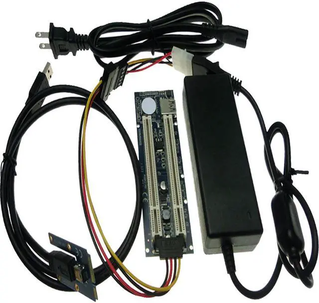 Alt view image 2 of 3 - Half-size / Full-size Mini PCIe To 2 PCI 32bit slots adapter mini pci-e riser card for PCI Sound Card Network card graphics card